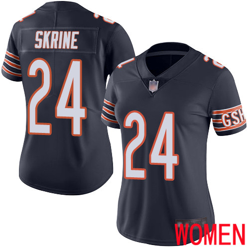 Chicago Bears Limited Navy Blue Women Buster Skrine Home Jersey NFL Football #24 Vapor Untouchable